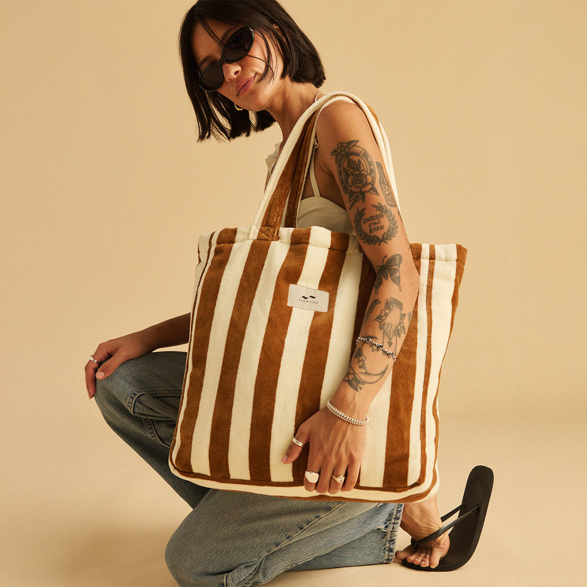 Cabana Terry Tote Bag - Brush