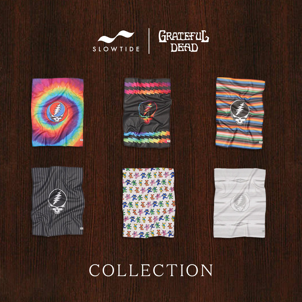 Rise Up Quick-Dry Kitchen Towel | Grateful Dead x Slowtide