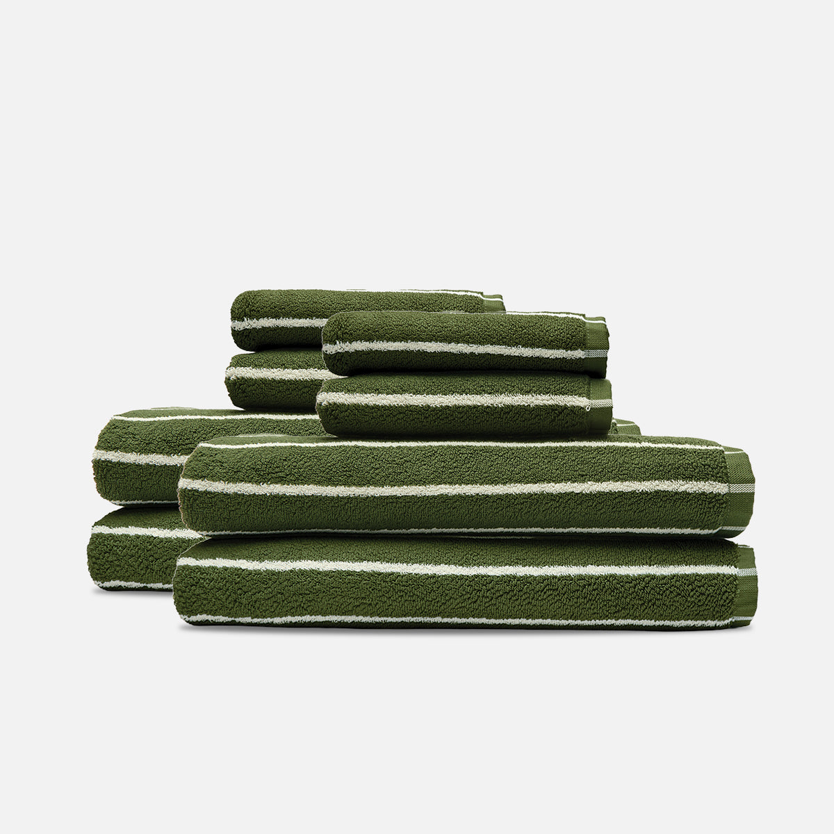 Koko Plush Bath Towel Bundle (4+4) - Avo