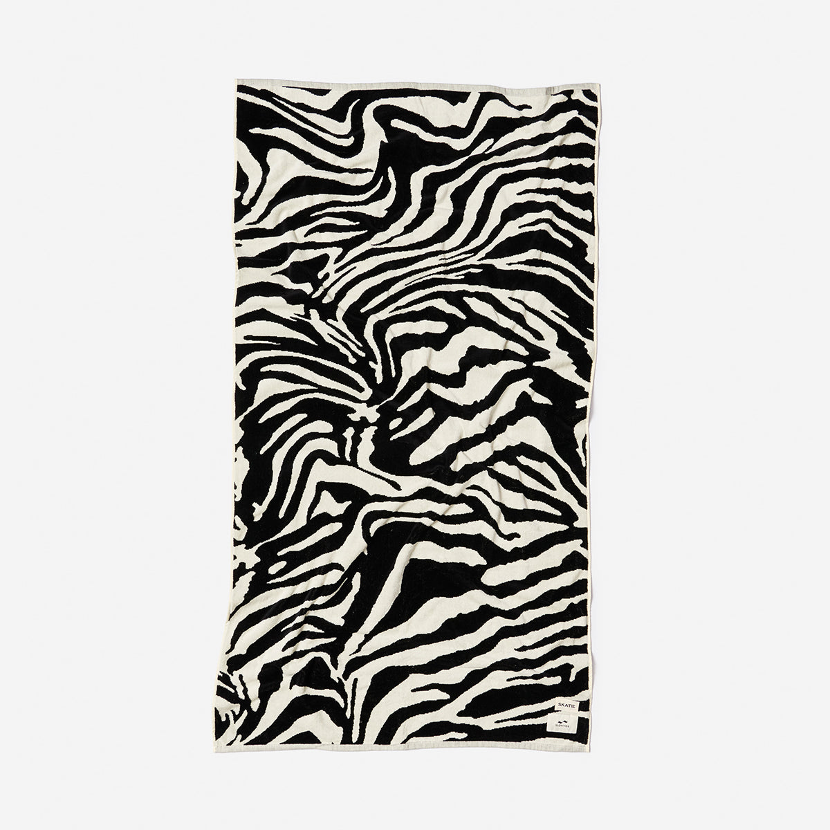 Skatie Zebra Premium Woven Towel | Skatie x Slowtide