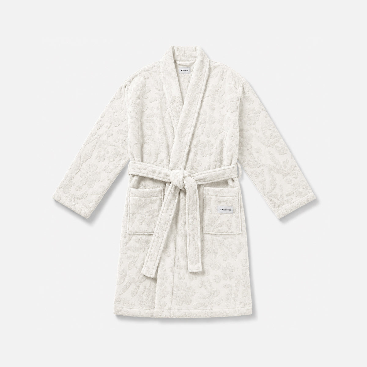 Sunny Sculpted Bath Robe - Cream