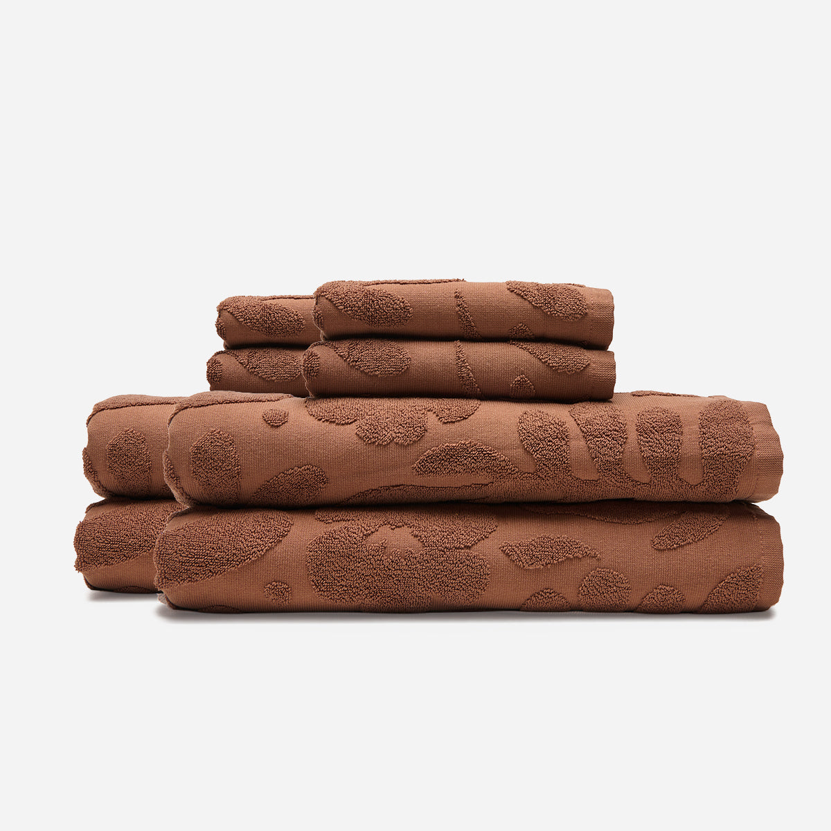 Sunny Sculpted Bath Towel Bundle (4+4) - Toast