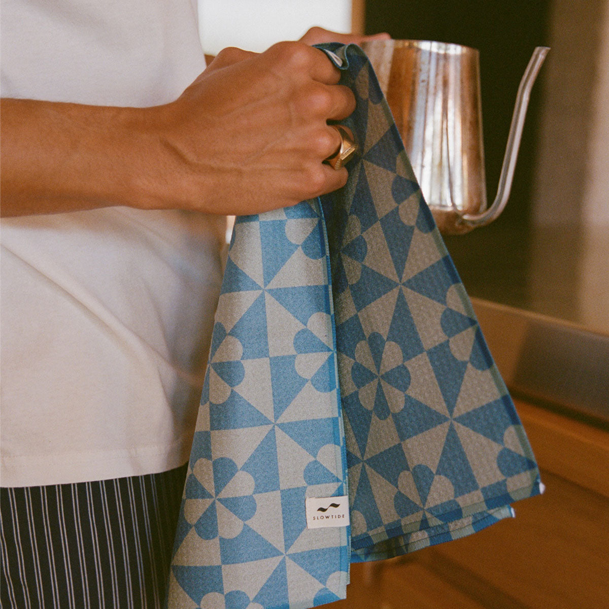Bex Quick-Dry Kitchen Towel - Dusty Blue | Daydream x Slowtide