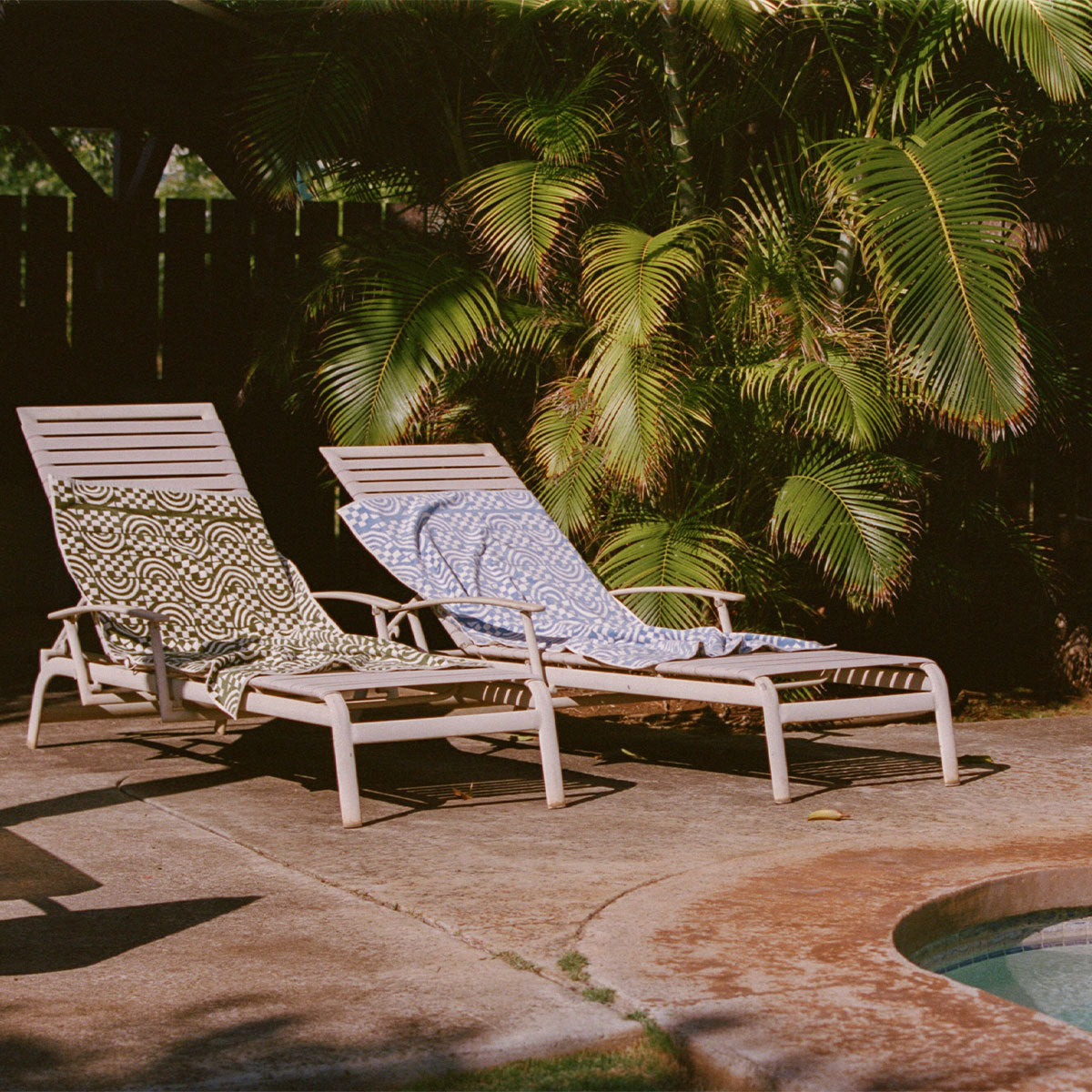 Coco Rainbow Woven Towel - Olive | Coco Ho x Slowtide
