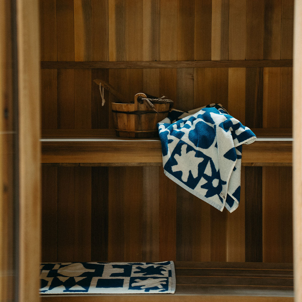 Upton Bath Towel - Navy | Upton x Slowtide