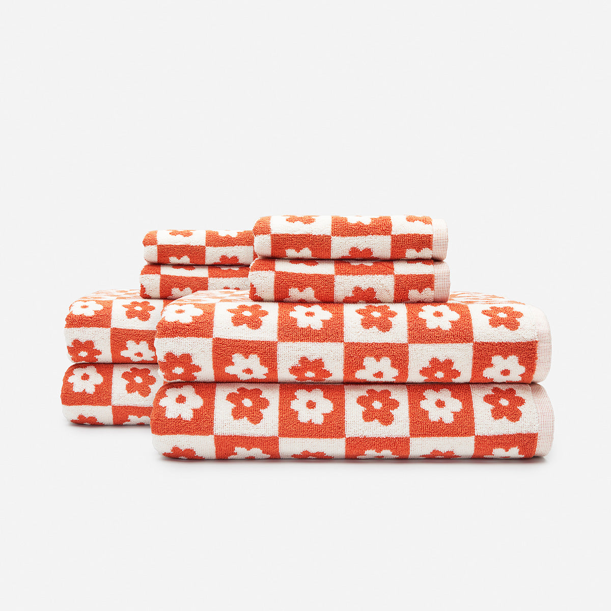 Gigi Bath Towel Bundle (4+4) - Rust