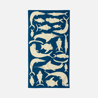 Big Game Woven Towel - Dove Blue