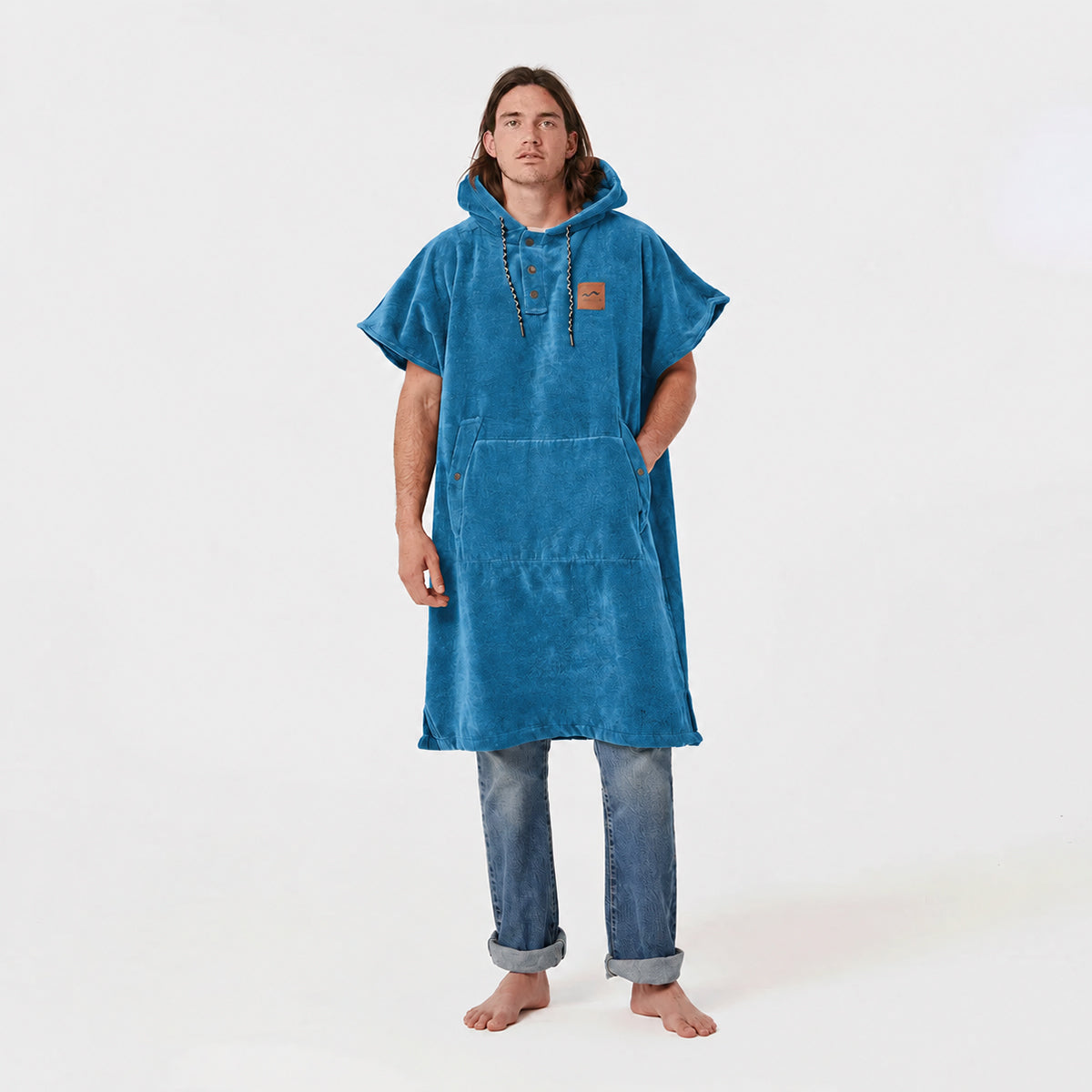 The Digs Extra-Warm Poncho - Indigo