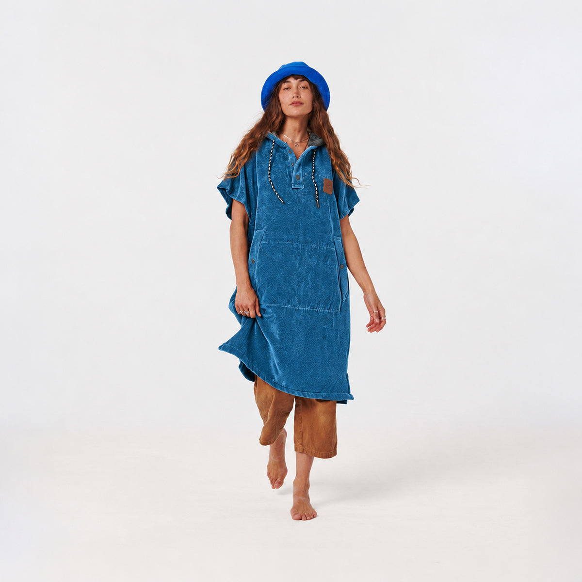 The Digs Extra-Warm Poncho - Indigo