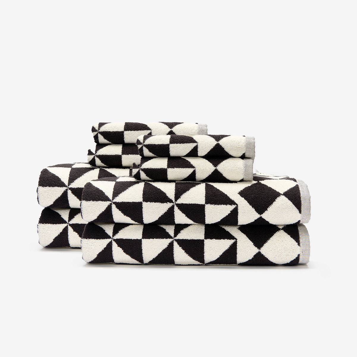 Gatsby Towel Bundle (4+4) - Black