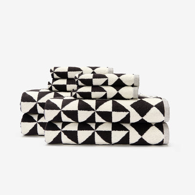 Gatsby Towel Bundle (4+4) - Black