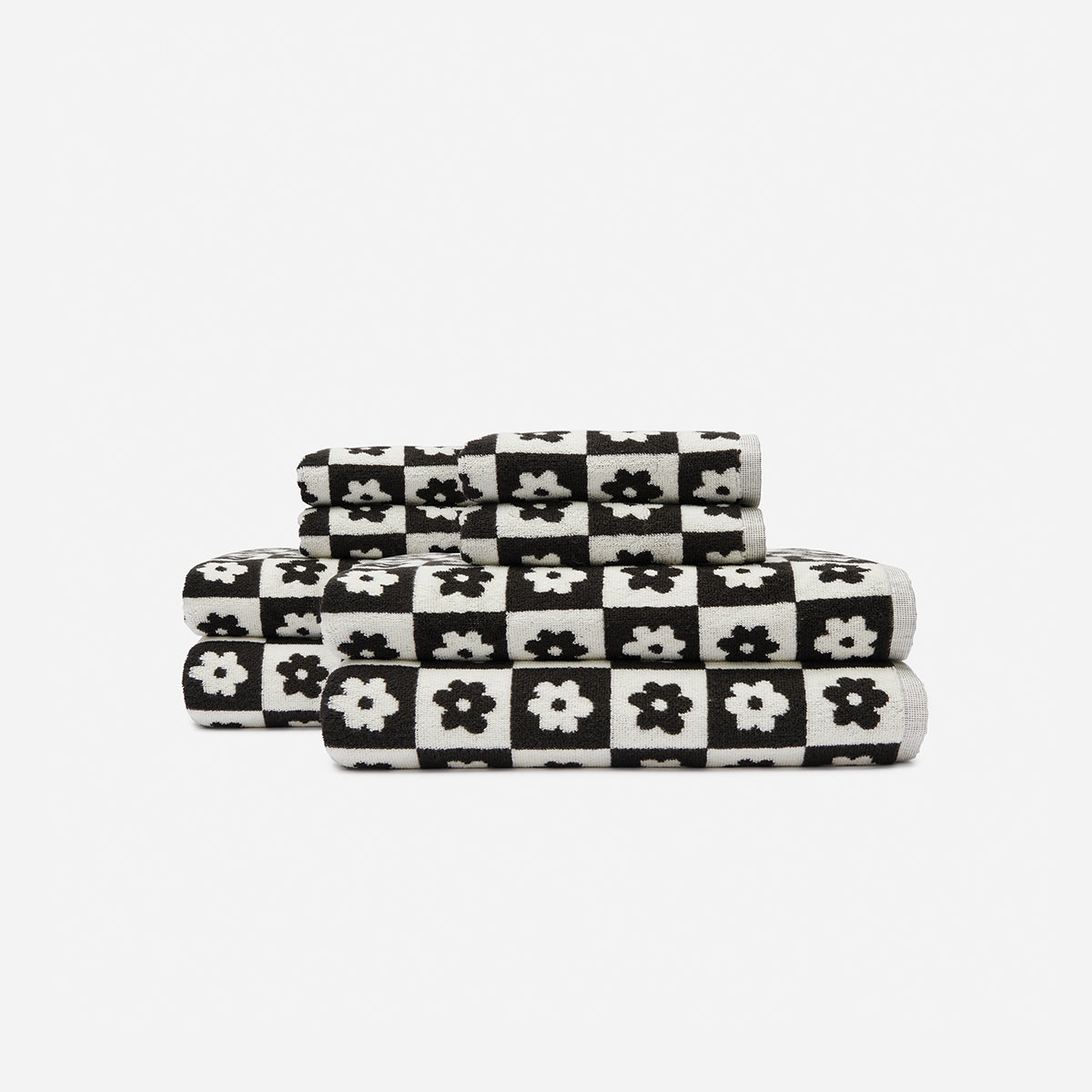Gigi Bath Towel Bundle (4+4) - Black