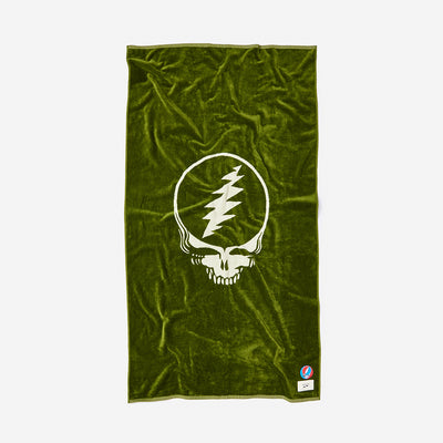 Grateful Shred Woven Towel - Avocado | Grateful Dead x Slowtide