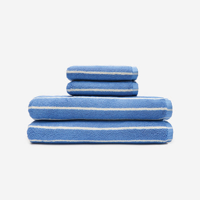 Koko Plush Bath Towel Bundle (2+2) - Dove Blue