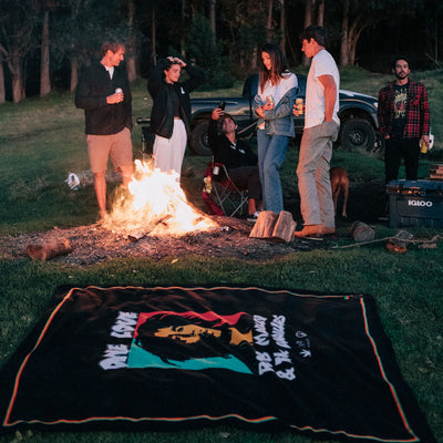 One Love Polar Fleece Blanket | Bob Marley x Slowtide