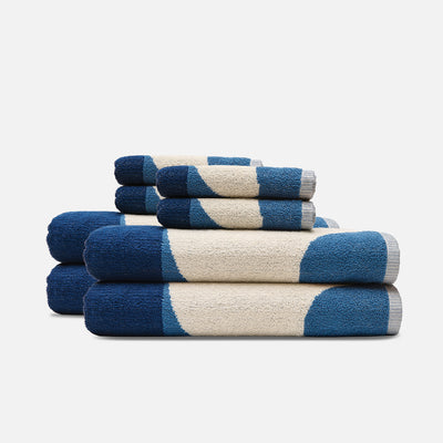 Robbie Bath Towel Bundle (2+2) - Indigo | Robbie Simon x Slowtide