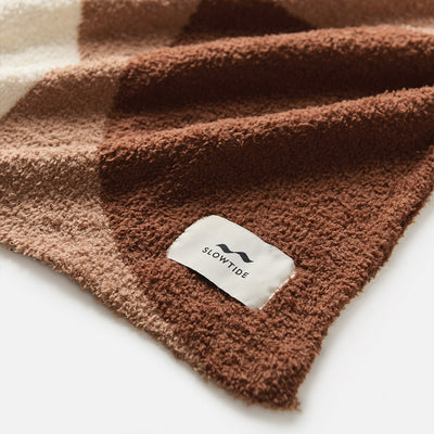 Robbie Plush Knit Throw Blanket | Robbie Simon x Slowtide