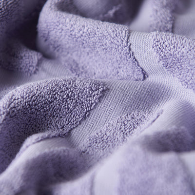 Roots Sculpted Towel - Lilac