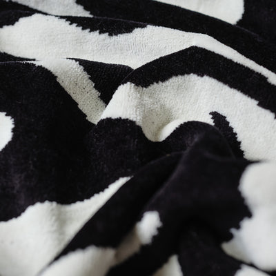 Skatie Zebra Premium Woven Towel | Skatie x Slowtide