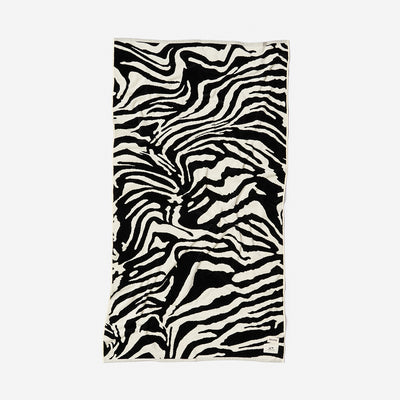 Skatie Zebra Premium Woven Towel | Skatie x Slowtide