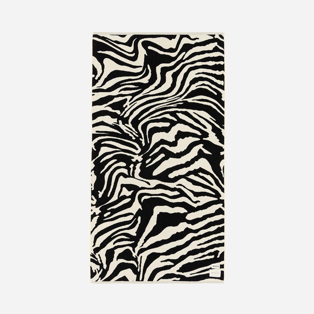 Skatie Zebra Premium Woven Towel | Skatie x Slowtide