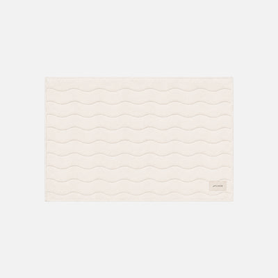 Slowtide Sculpted Bath Mat - Cream