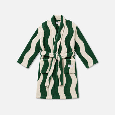 Slowtide Stripe Bath Robe - Sequoia