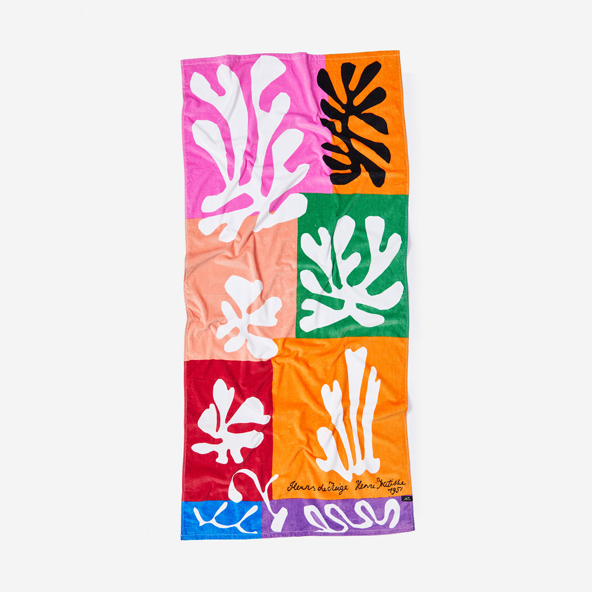 Snow Flowers Beach Towel - Multi | Henri Matisse x Slowtide