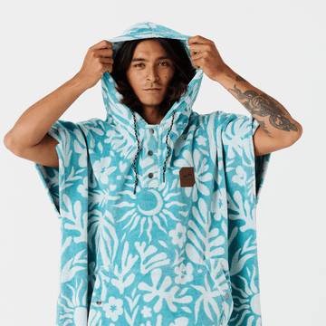 Sunny Extra-Warm Poncho - Sky Blue – Slowtide Canada