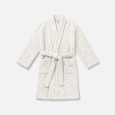 Sunny Sculpted Bath Robe - Cream
