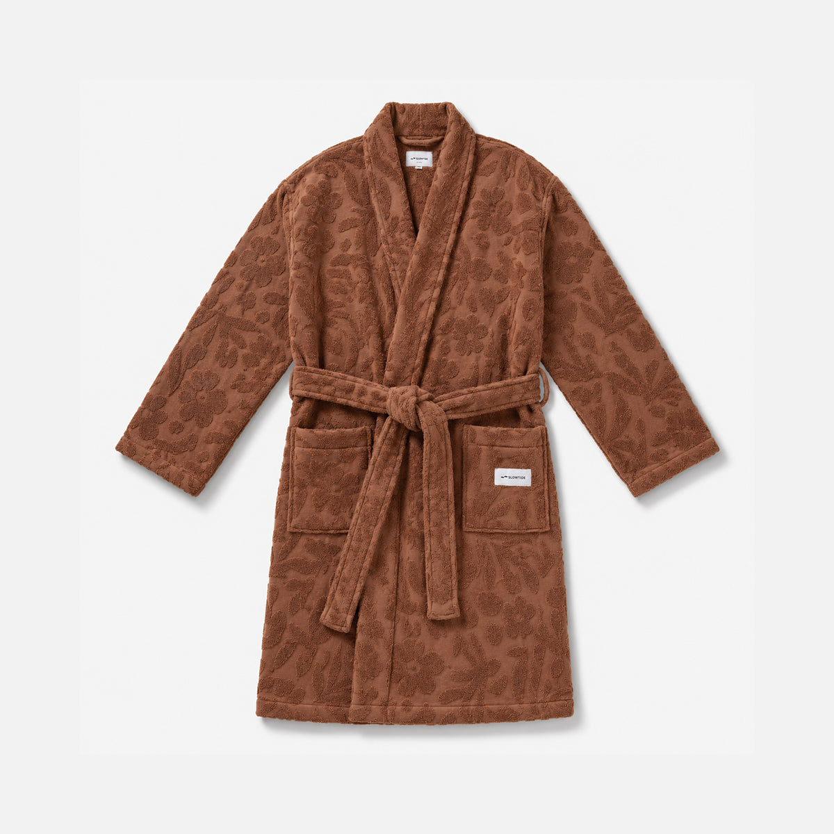 Sunny Sculpted Bath Robe - Toast