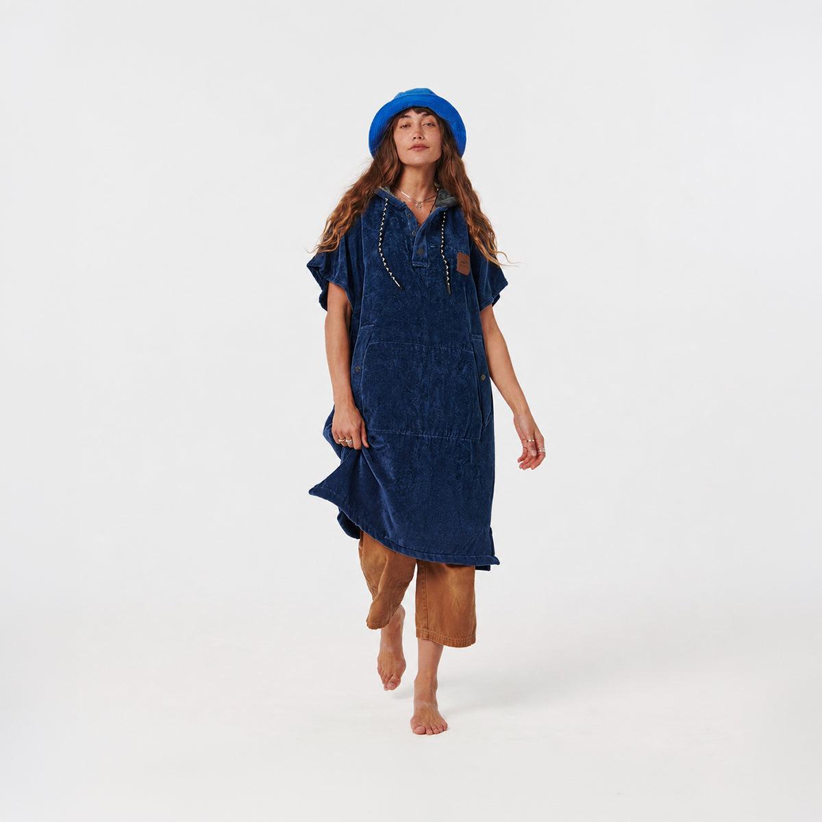 The Digs Extra-Warm Poncho - Navy