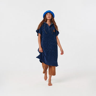 The Digs Extra-Warm Poncho - Navy