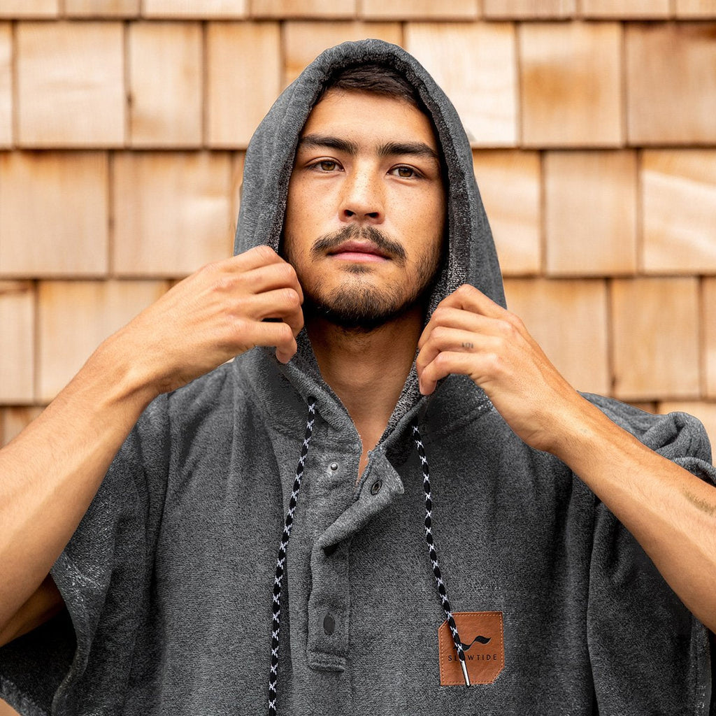 The Digs Changing Poncho - Heather Grey - L/XL - Slowtide