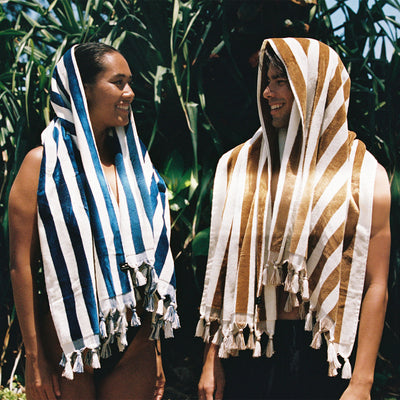 Cabana Fringe Beach Towel - Brush