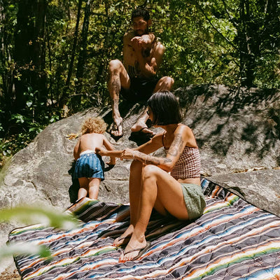 Santana Packable Picnic Blanket - Black