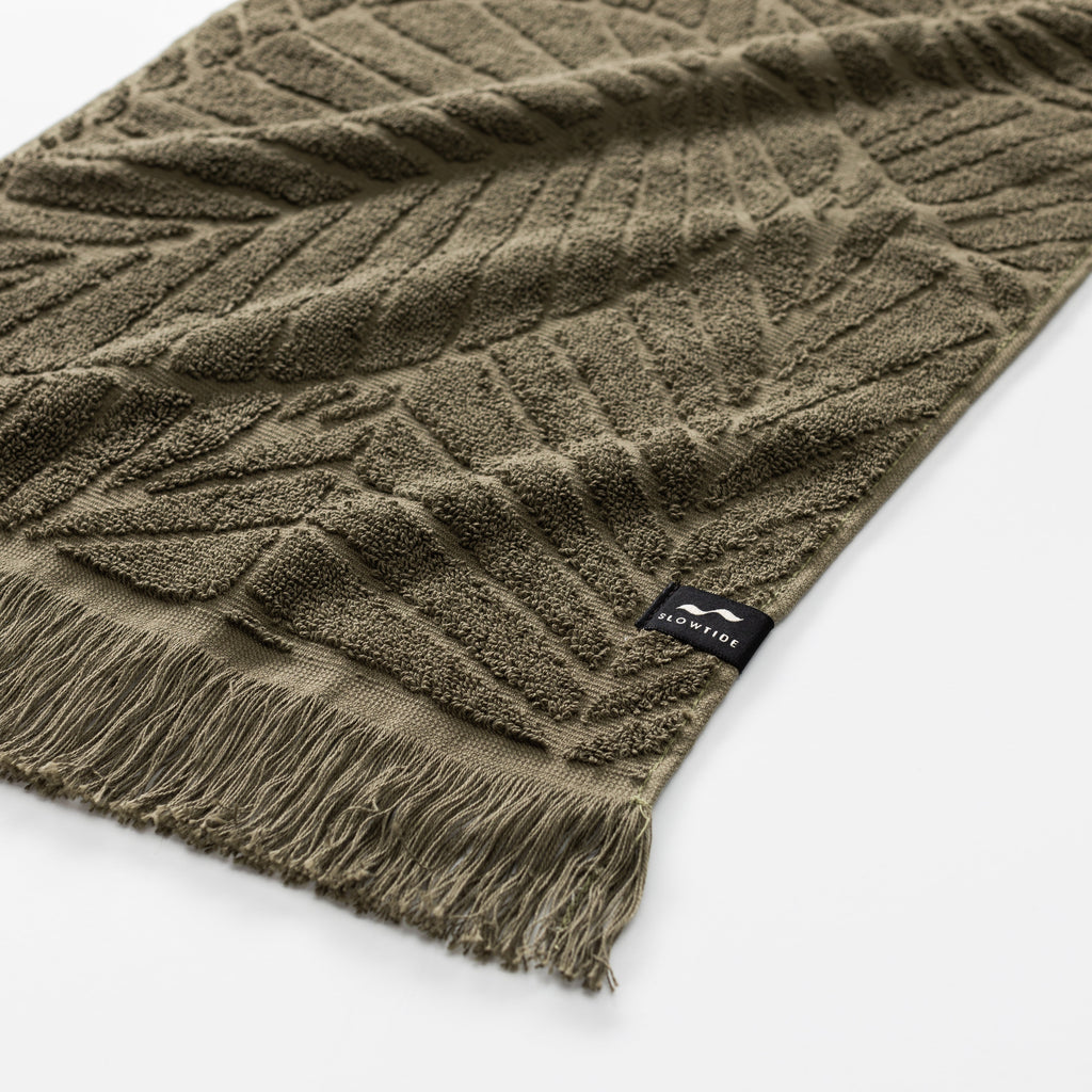 Kalo Hand Towel - Olive - Slowtide