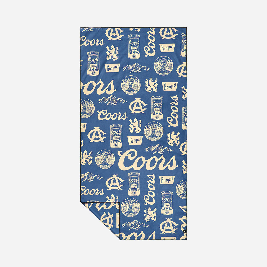 Banquet Lightweight Quick-Dry Travel Towel | Coors Banquet x Slowtide