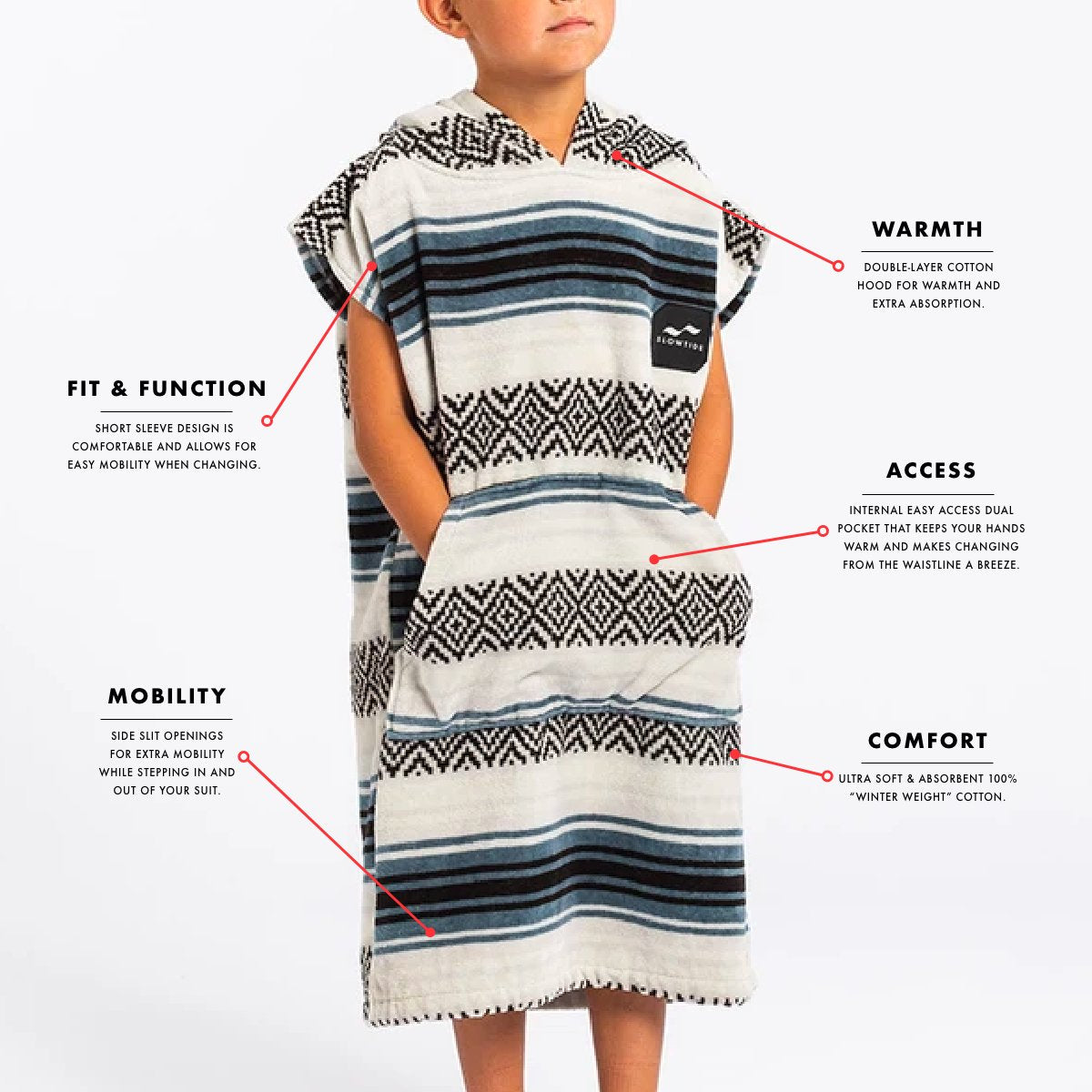 Oso Extra-Warm Kids Poncho
