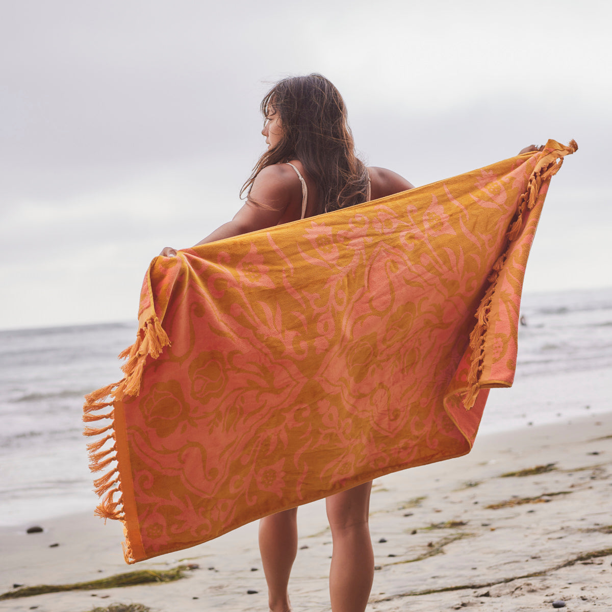 Rosie Premium Woven Beach Towel