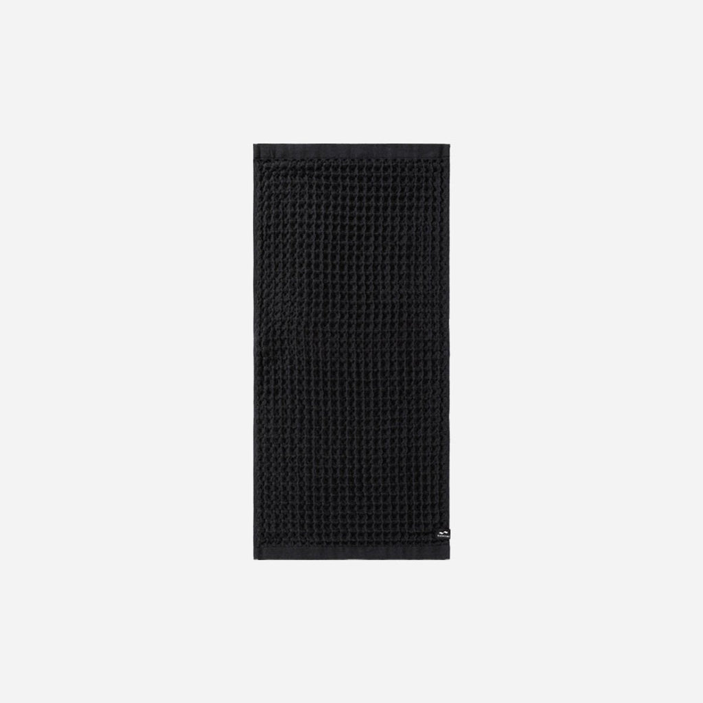 Guild Waffle Hand Towel - Black - Slowtide